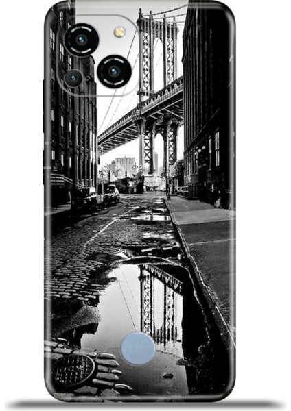 Reeder S23 Pro Max Kılıf Esnek Silikon Kamera Koruma 4K Desenli Özel Tasarım - Manhattan Bridge