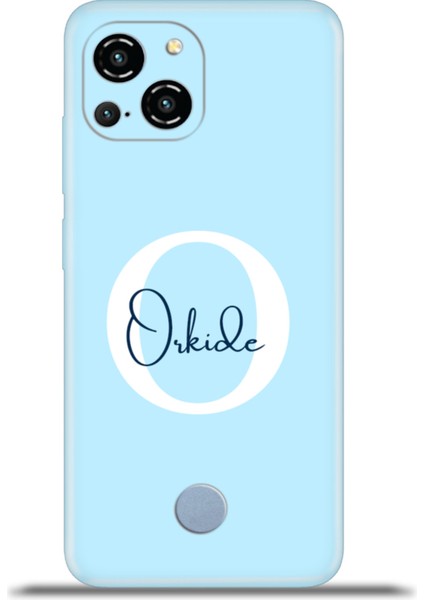 Reeder S23 Pro Max Kılıf Silikon Esnek Kamera Koruma Kişiye Özel Isim Harf Zao Mavi - O