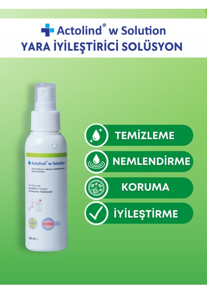 Actolınd® W Solutıon 100 ml | Yara Iyileştirme Solüsyonu fiyatları