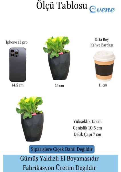 Çiçek Saksısı Beton Saksı Model Uzun Poly fiyatları