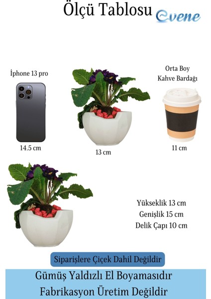 Çiçek Saksısı Beyaz Beton Saksı Model Önü Açık fiyatları