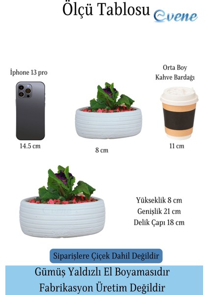 Çiçek Saksısı Beyaz Büyük Beton Saksı Model4 fiyatları