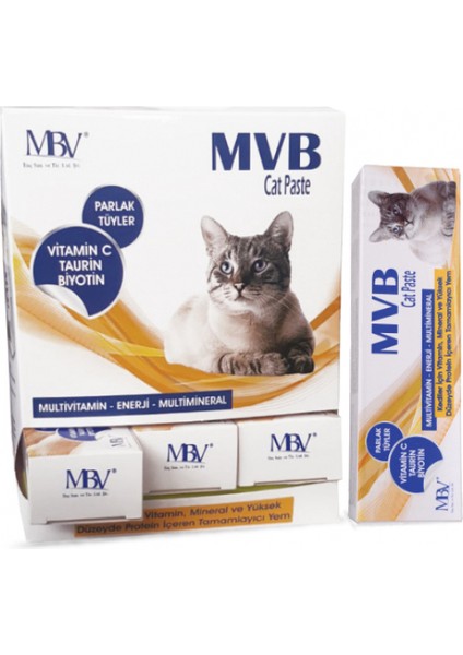 Cat Vitamin Paste 50 gr ve Mbv Nocriza Extra Taurine & Vitamin Cat Pasta 50 gr 2 Li Ekonomik Set fiyatları