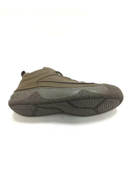 Haki Yeşil Deri Erkek Sneaker Ayakkabı fırsatları