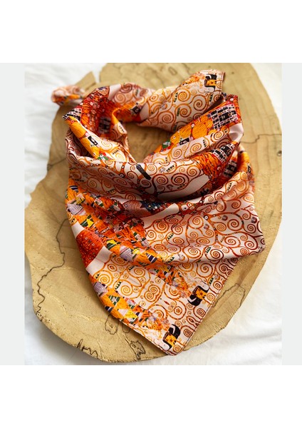 Tree Of Life Desenli Fular 55 Cm*55 Cm