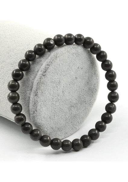 Pirit Doğal Taş Bileklik 6 mm Küre Kesim