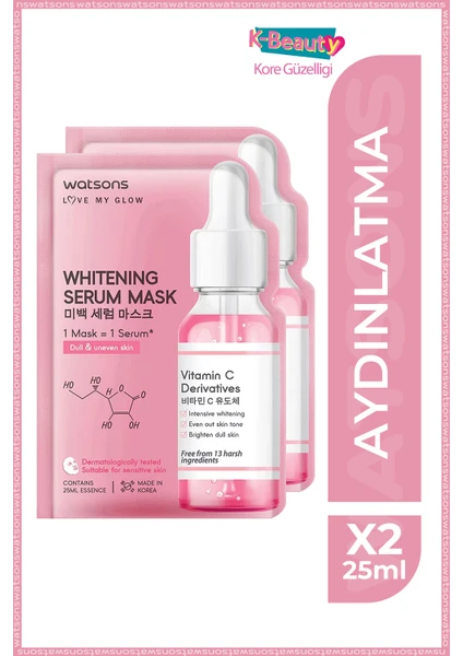 Whitening Serum Maske * 2 Adet