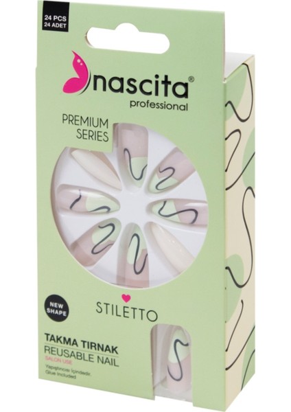 Nascıta Takma Tırnak Yeşil 24LÜ