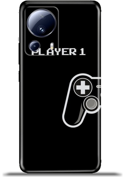 Xiaomi Mi 13 Lite Kılıf Esnek Silikon Kamera Koruma 4K Desenli Özel Tasarım - Player1