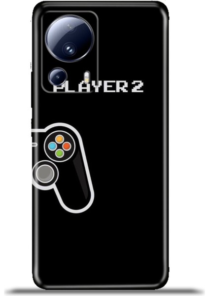 Xiaomi Mi 13 Lite Kılıf Esnek Silikon Kamera Koruma 4K Desenli Özel Tasarım - Player2