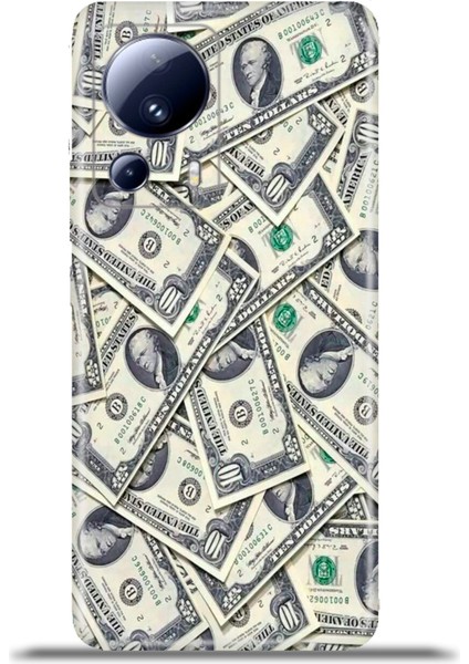 Xiaomi Mi 13 Lite Kılıf Esnek Silikon Kamera Koruma 4K Desenli Özel Tasarım - Dollars