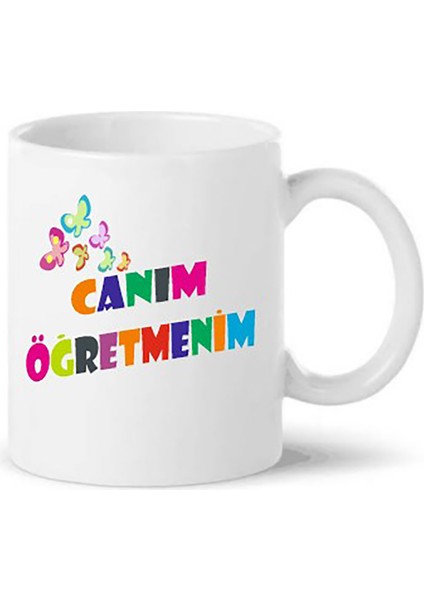 Canım Öğretmenim Baskılı Kupa Bardağı (Çıkmayan Baskı)