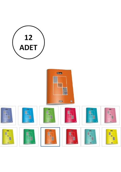 Umut A5 80 4 Pp Lise Defteri Kapak 12 Adet