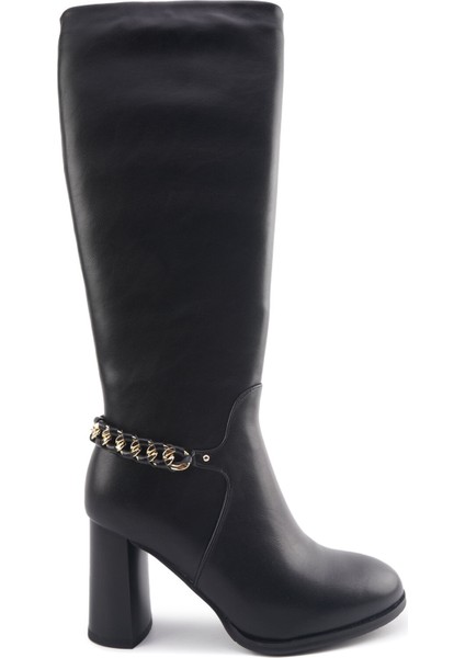 23K-408 3pr Siyah Kadın Topuklu Çizme fiyatları