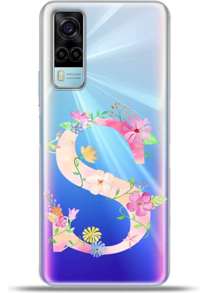 Vivo Y53S Kılıf Esnek Silikon Kamera Koruma Kişiye Özel Harfler Kai - S Harfi
