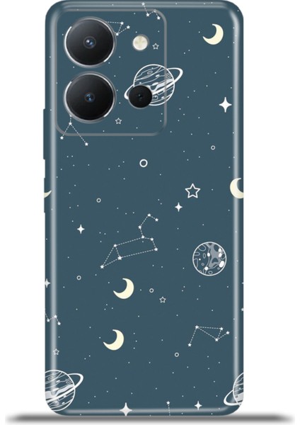Vivo Y36 4g Kılıf Esnek Silikon Kamera Koruma 4K Desenli Özel Tasarım - Interplanet