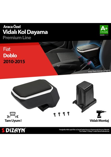 Drs Tuning Fiat Doblo Kol Dayama Kolçak Abs Vidalı Gri 2010-2015 A+Kalite