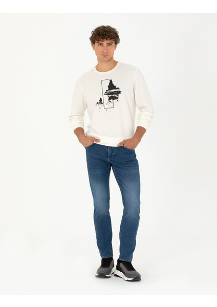 Erkek Mavi Slim Fit Jean Pantolon 50278196-VR036