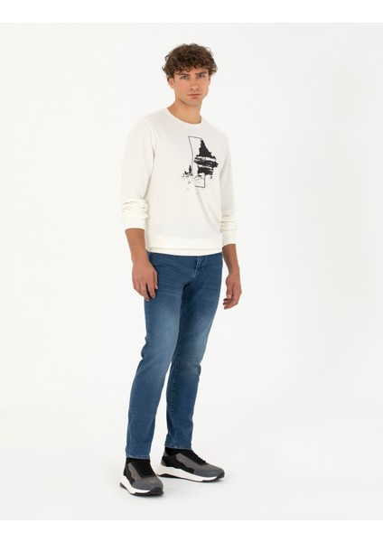 Erkek Mavi Slim Fit Jean Pantolon 50278196-VR036 modelleri