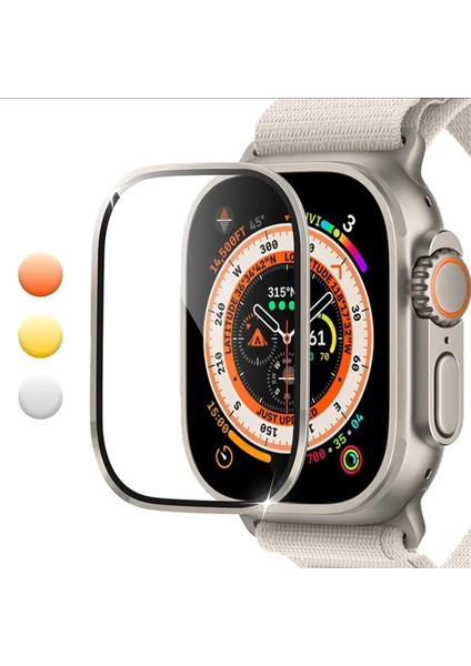 Apple Watch Ultra 1/2 49MM Hd Ekran Koruyucu Anti Çizilmeye Dayanıklı Metal Koruma