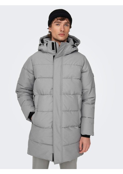 Erkek Uzun Kapitone Mont - 22020156 modelleri