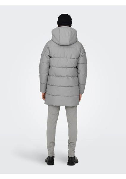 Erkek Uzun Kapitone Mont - 22020156 indirimleri