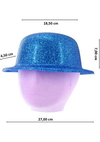 Simli Melon Şapka, 27CM x 7cm x 1 Adet - Lacivert fiyatları