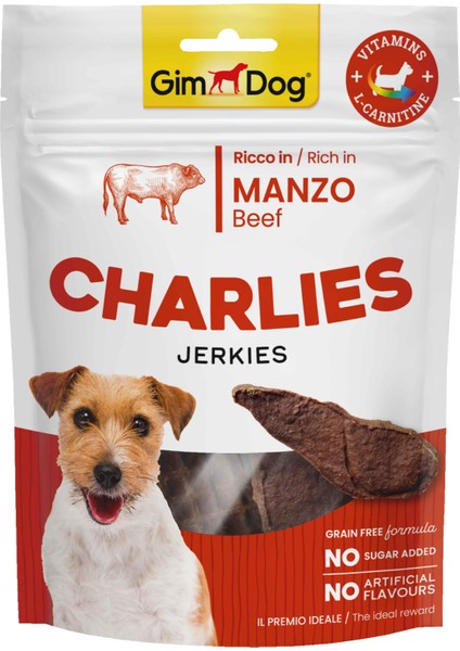 Charlies Jerkies Sığır Etli Köpek Ödülü 70 gr