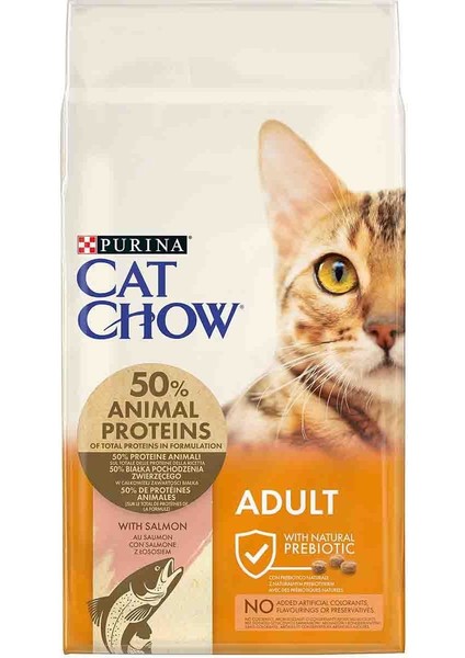 Purina Cat Chow Adult Tuna  Salmon - Ton ve Somon Balıklı Yetişkin Kedi Maması 15 kg