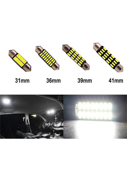 39MM Beyaz 16 Smd Sofit Oto LED Iç Aydınlatma Ampulü modelleri