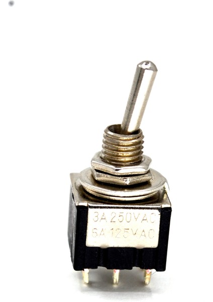 Mini Toggle Switch 1-0 Metal Anahtar 6 Pin 12V-220V