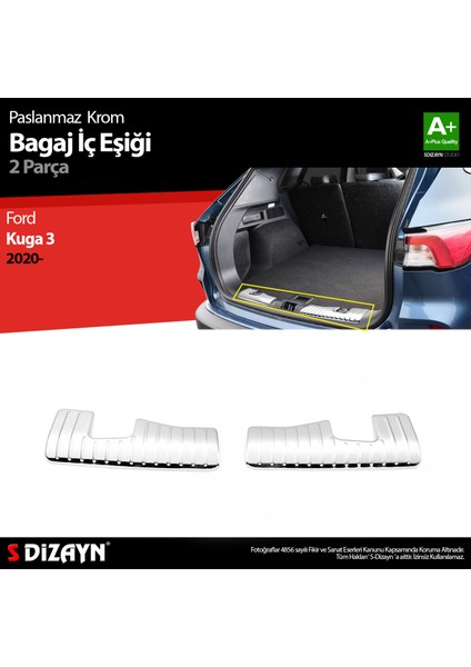 Ford Kuga 3 Krom Bagaj İç Eşiği 2 Prç. 2020 Üzeri indirimleri