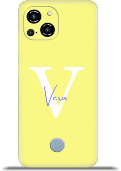 Reeder S23 Pro Max Kılıf Silikon Esnek Kamera Koruma Kişiye Özel Isim Harf Zao Sarı - V fiyatları