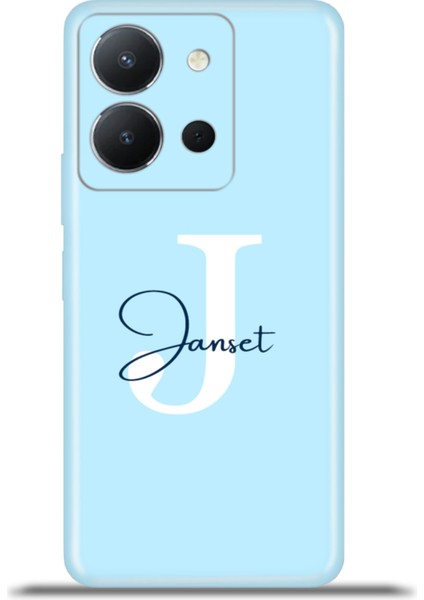 Vivo Y36 4g Kılıf Silikon Esnek Kamera Koruma Kişiye Özel Isim Harf Zao Mavi - J fiyatları