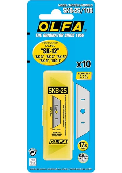 SKB-2S/10B Maket Bıçağı Yedeği (10'lu) fiyatları