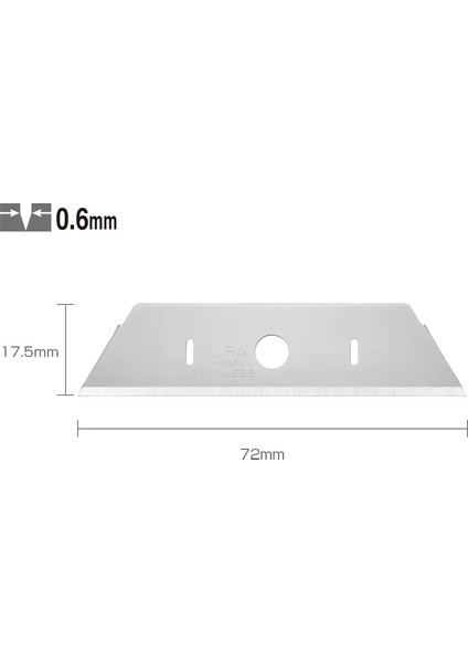 SKB-2S/10B Maket Bıçağı Yedeği (10'lu)