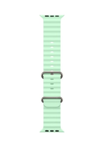 Tüm Watch Modelleriyle Uyumlu Ayarlanabilir Ocean Silikon Turkuaz Saat Kordonu 38-40-41MM