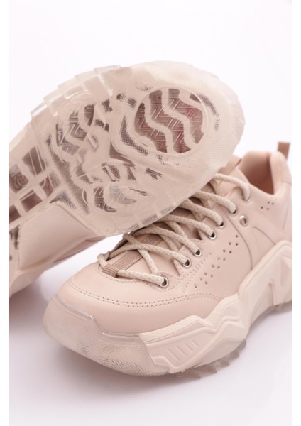 65119-22Y Kadin Bağcikli Kalin Taban Sneakers Ayakkabi fırsatları