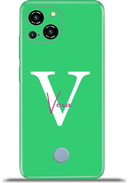 Reeder S23 Pro Max Kılıf Silikon Esnek Kamera Koruma Kişiye Özel Isim Harf Zao Yeşil - V fiyatları