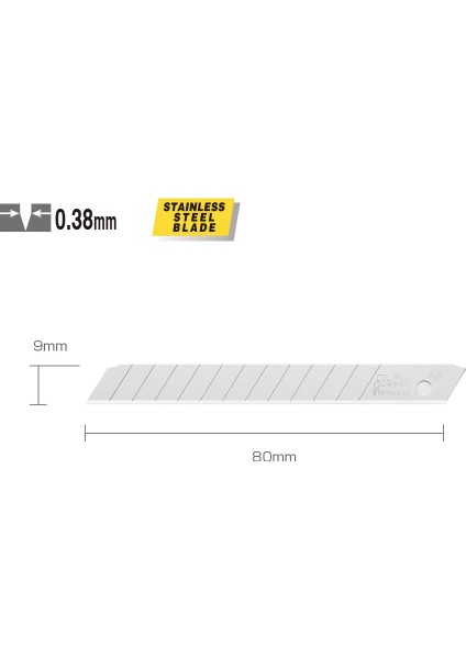 AB-10S Paslanmaz Dar Maket Bıçağı Yedeği (10'lu)