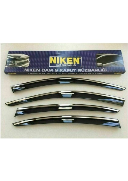 Niken Nissan X-Trail 2014- Kromlu Cam Rüzgarlığı 4lü