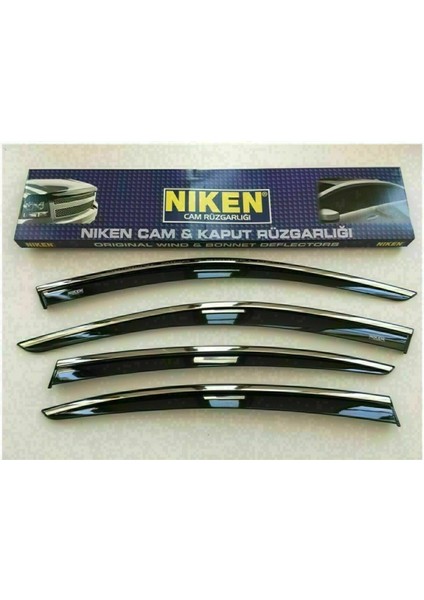 Niken Vw Jetta 2011- Kromlu Cam Rüzgarlığı 4lü