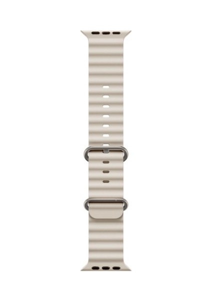 Tüm Watch Modelleriyle Uyumlu Ayarlanabilir Ocean Silikon Krem Saat Kordonu 42-44-45-49MM fiyatları