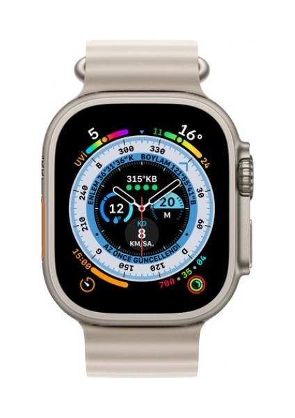 Tüm Watch Modelleriyle Uyumlu Ayarlanabilir Ocean Silikon Krem Saat Kordonu 42-44-45-49MM modelleri
