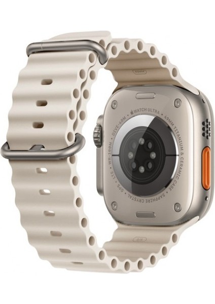Tüm Watch Modelleriyle Uyumlu Ayarlanabilir Ocean Silikon Krem Saat Kordonu 42-44-45-49MM fırsatları