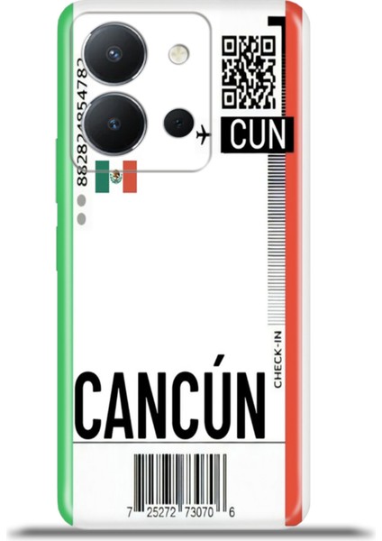 Vivo Y36 4g Kılıf Esnek Silikon Kamera Koruma 4K Desenli Özel Tasarım - Cancun Bilet fiyatları