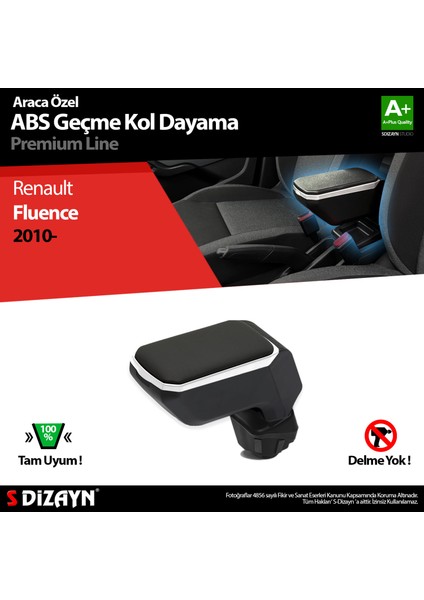 Renault Fluence Kol Dayama Kolçak Geçmeli ABS Gri 2010-2016 A+Kalite