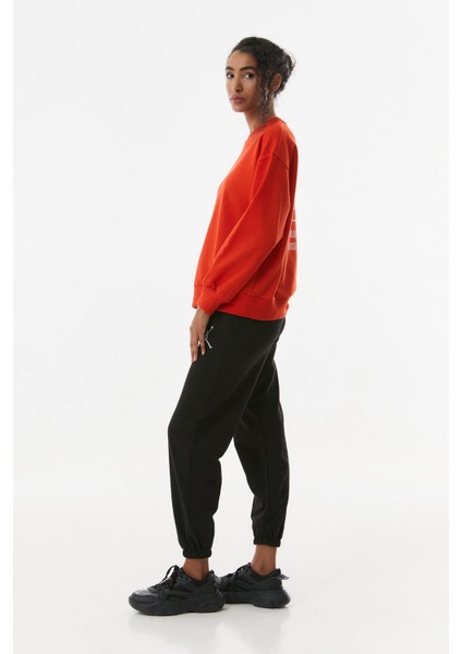 Yazılı Bisiklet Yaka Sweatshirt modelleri