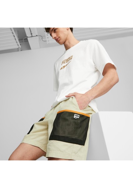 Erkek Granola Puma Downtown Cargo Shorts 8" Wv Bej Erkek Şort