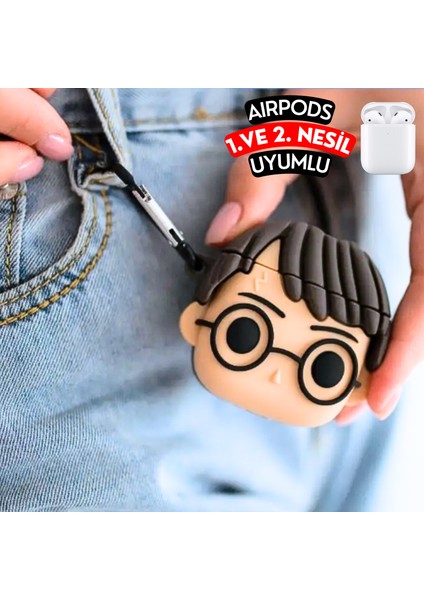 1. ve 2. Nesil Uyumlu Harry Potter Figürlü Darbe Emici Silikon Kulaklık Kılıfı fırsatları